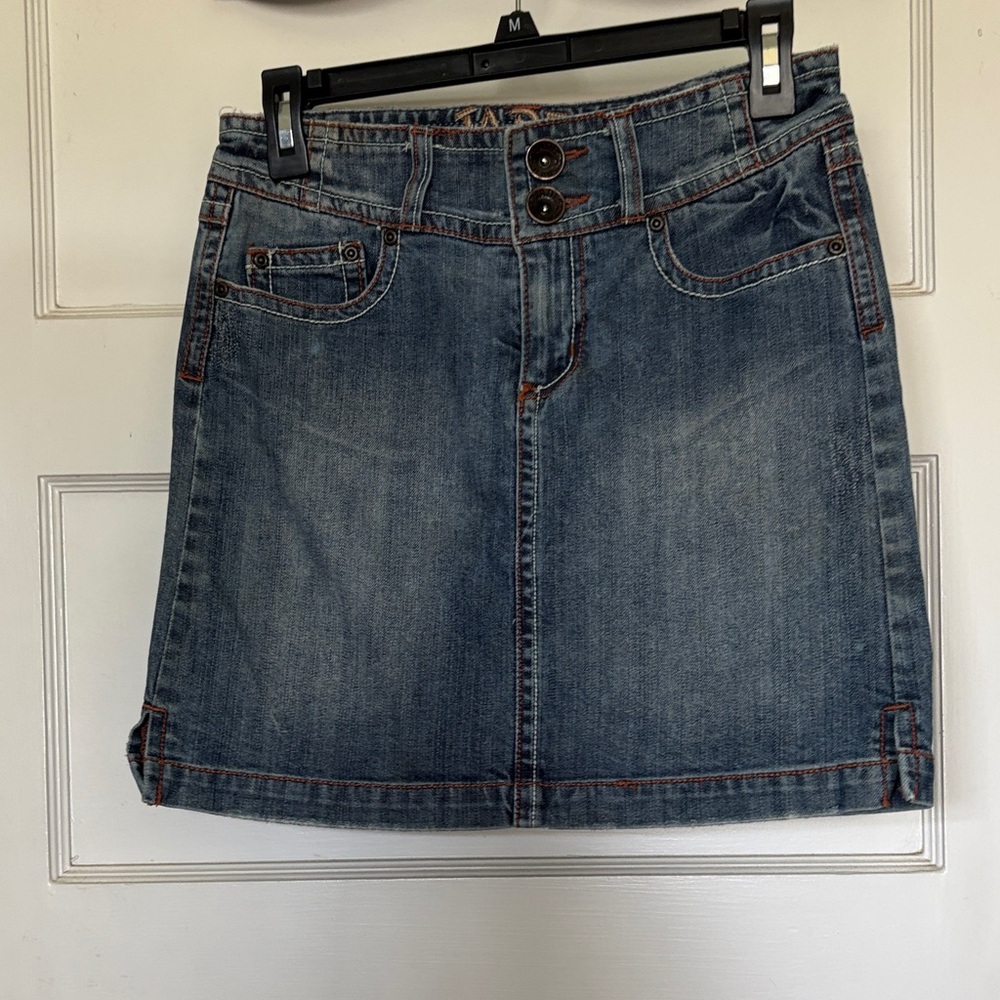 Jade Girl’s Denim A-Line Mini Skirt Blue Size 14